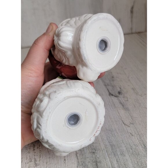 Mrs Mr claus santa salt pepper shaker vintage set xmas - Picture 6 of 6